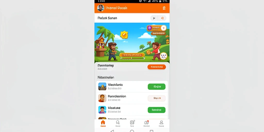 Tampilan antarmuka utama aplikasi 77SINGA.