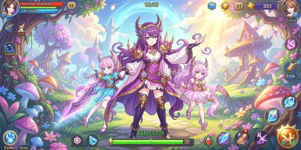 Screenshot menampilkan gameplay seru di level menengah.