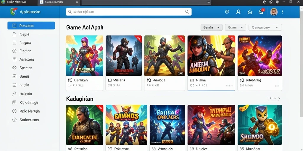 Screenshot menampilkan antarmuka pengguna yang menarik dan modern.