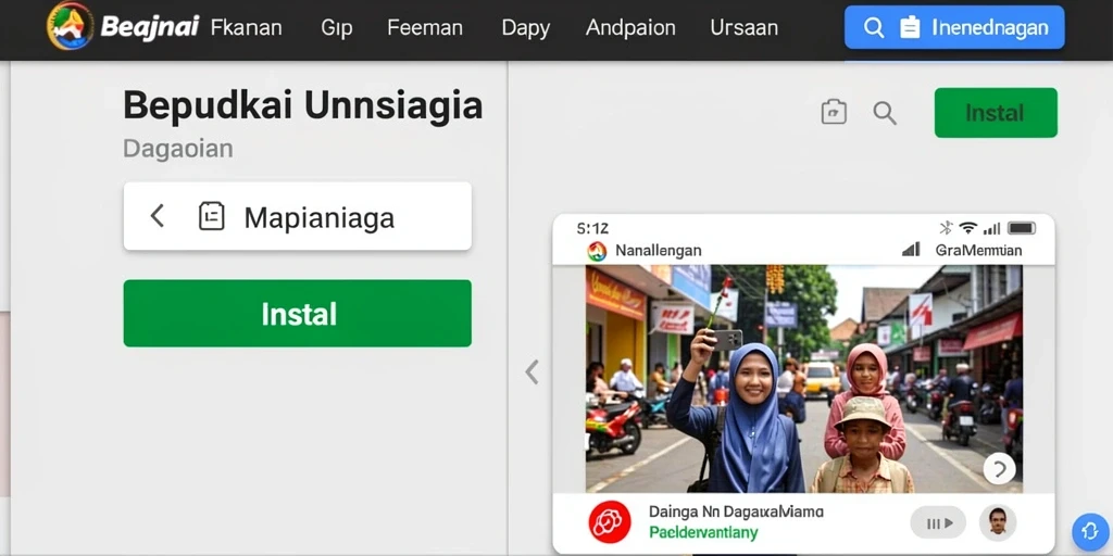 Tampilan awal dengan grafik yang menawan.