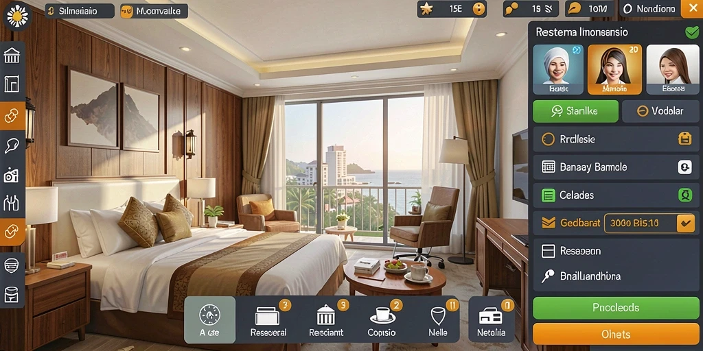 Tampilan awal yang menarik dan user-friendly.