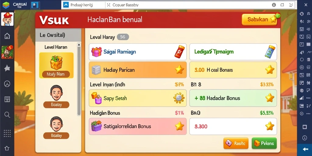 Tampilan antarmuka penggunaan yang ramah pengguna.