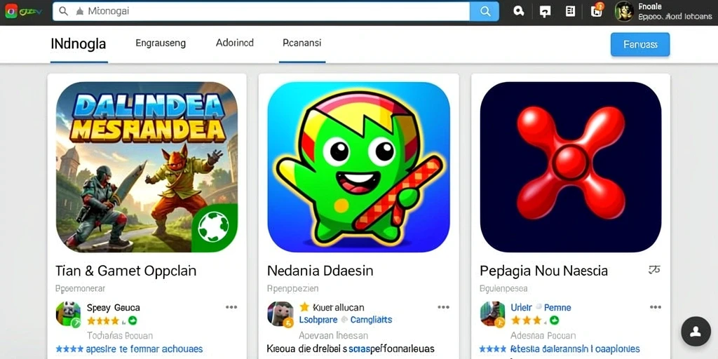 Tampilan menu utama yang sederhana dan intuitif.