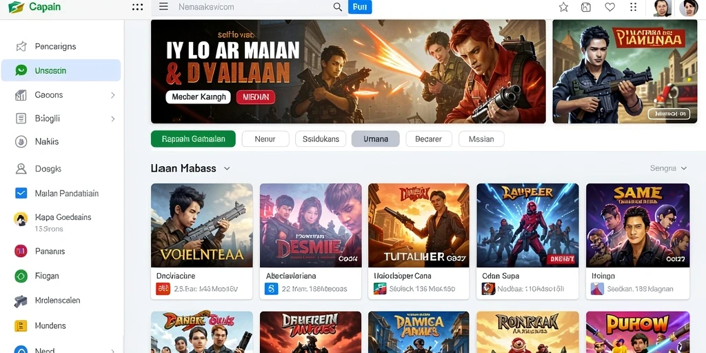 Tangkapan layar karakter utama dalam aksi.