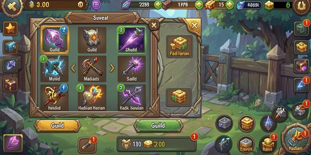 Screenshot menunjukkan antarmuka pengguna yang menarik.