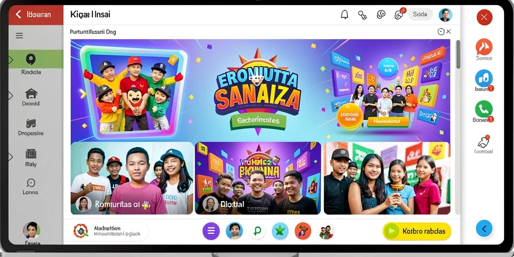 Tampilan awal yang menarik dan intuitif.